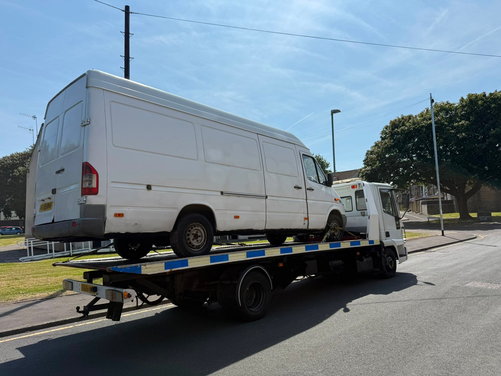 Blue Minivan Recovery